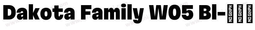 Dakota Family W05 Bl字体转换